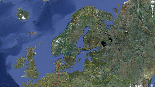Norge 2012 Samstag, Gesamtstrecke 855 km, Fahrzeit incl. Pausen 8:43 h