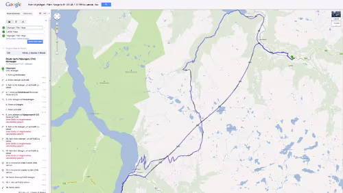 Tour Planung 07 - Vikjavegen, 5743, Norwegen nach Vikjavegen, 5743, Norwegen - Google Maps - Opera Do 20.09.2012 – Flåm - Lærdal - Flåm Größere Kartenansicht