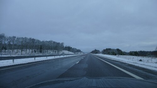 Malmö – Kristinehamn Noch hat es keinen Schnee auf den Straßen