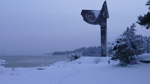 Malmö – Kristinehamn Picassoskulpturen auf der Landzunge Strandudden