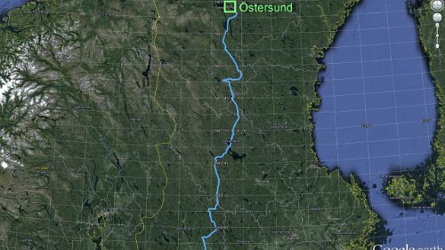 Kristinehamn – Östersund Montag: Kristinehamn - Östersund, 6 Std. 41 Min. / 547.02 km