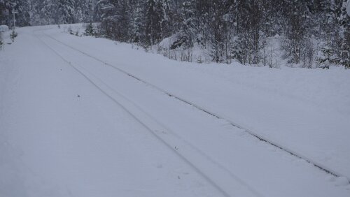 Östersund – Koskullskulle Die Geleise der Inlandsbanan