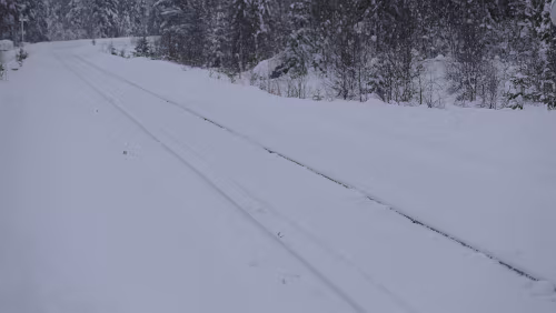 Östersund – Koskullskulle Die Geleise der Inlandsbanan
