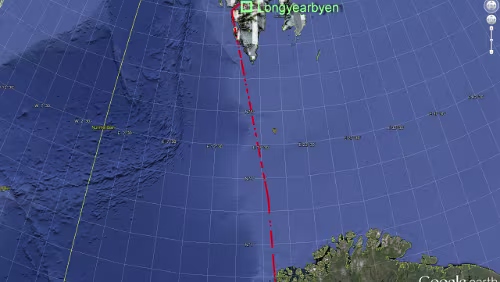 Tromsø – Longyearbyen Donnerstag: FLY Tromsø - Longyearbyen; SK4414 - SAS; Flytype: 738, ca. 1.030km