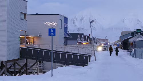 Longyearbyen Die Fußgängerzone