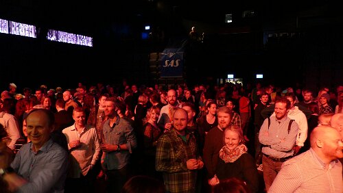 Longyearbyen Alle sind guter Stimmung