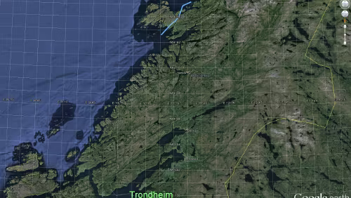 Svolvær – Trondheim Dienstag: Nesna - Trondheim, 6 Std. / 433.57 km