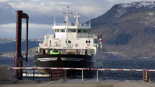 Trondheim – Kristiansund Und da kommt auch schon die Fähre an