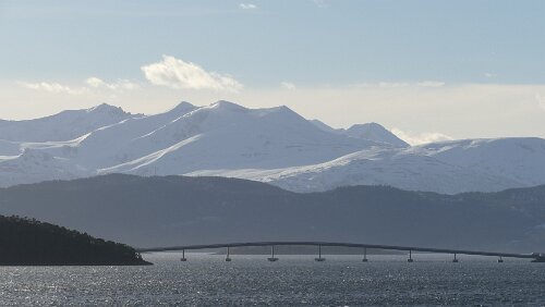 Trondheim – Kristiansund Bolsøybrua im Romsdalfjord