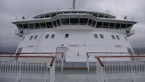 Bergen – Norheimsund Die Brücke der M/S Finnmarken