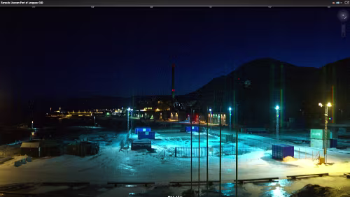 WebCams Svalbard Livecam Port of Longyear 14.01.2015