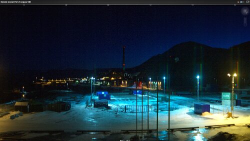 WebCams Svalbard Livecam Port of Longyear 14.01.2015