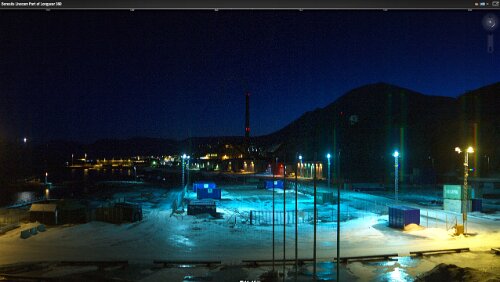 WebCams Svalbard Livecam Port of Longyear 15.01.2015