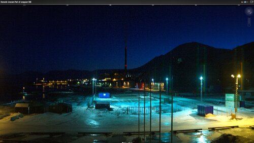 WebCams Svalbard Livecam Port of Longyear 17.01.2015