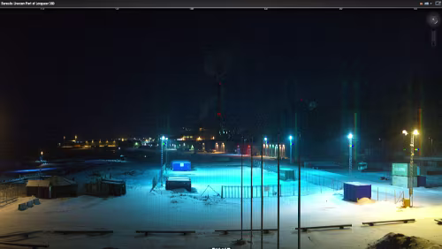 WebCams Svalbard Livecam Port of Longyear 18.01.2015