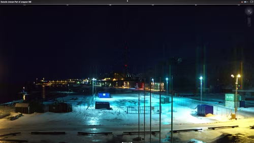 WebCams Svalbard Livecam Port of Longyear 22.01.2015