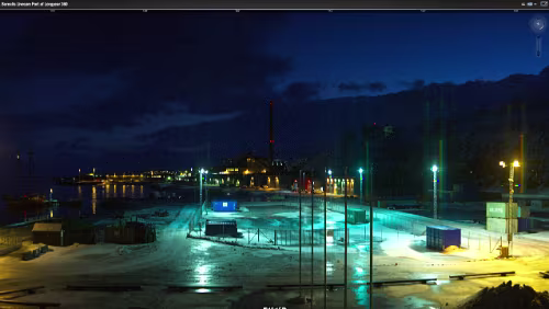 WebCams Svalbard Livecam Port of Longyear 23.01.2015