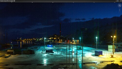 WebCams Svalbard Livecam Port of Longyear 23.01.2015