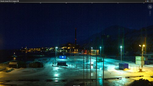WebCams Svalbard Livecam Port of Longyear 24.01.2015