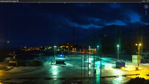 WebCams Svalbard Livecam Port of Longyear 25.01.2015