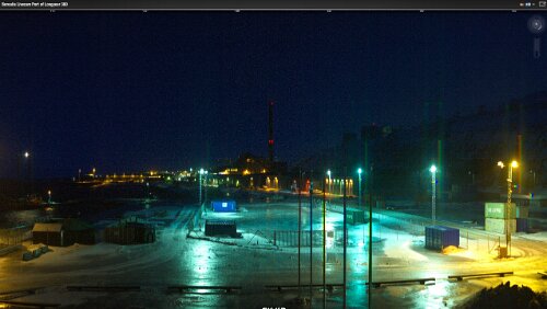 WebCams Svalbard Livecam Port of Longyear 26.01.2015