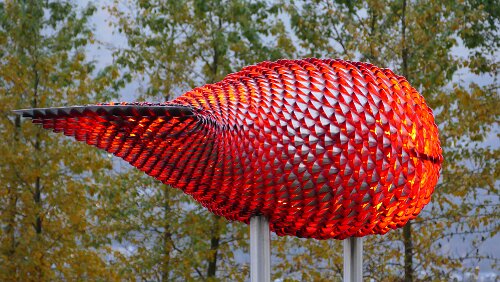Anreise Vor der Ankunftshalle von Tromsø lufthavn, Langnes