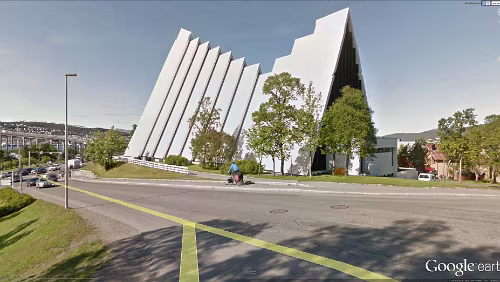 Tromsø Ishavskatedralen in Streetview-Ansicht