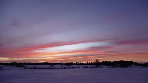 Östersund – Engan Am frühen Morgen auf dem Inlandsvägen nach Östersund