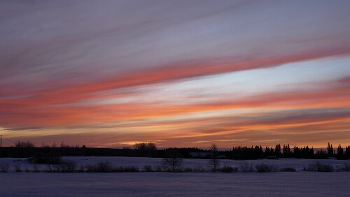 Östersund – Engan Am frühen Morgen auf dem Inlandsvägen nach Östersund