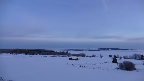 Östersund – Engan Am frühen Morgen auf dem Inlandsvägen nach Östersund