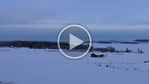 Östersund – Engan Am frühen Morgen auf dem Inlandsvägen nach Östersund