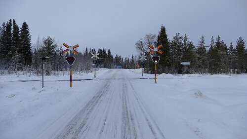 Östersund – Engan An der Haltestelle Fiandberg an der Inlandsbanan