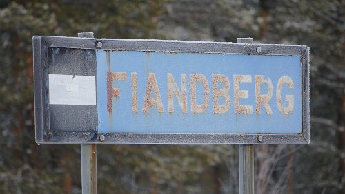 Östersund – Engan Haltestelle Fiandberg an der Inlandsbanan