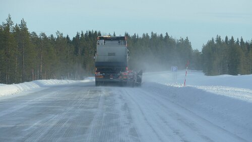Östersund – Engan Räumfahrzeug bei der Arbeit