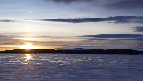Östersund – Engan Sonnenuntergang am frühen Nachmittag, 14:30 Uhr