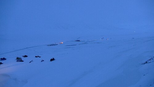 Longyearbyen Blick in das Adventdalen, die Verlängerung des Adventfjorden