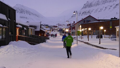 Longyearbyen Die Fußgängerzone
