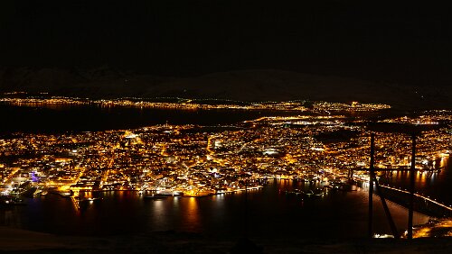 Longyearbyen – Tromsø Blick auf Tromsø