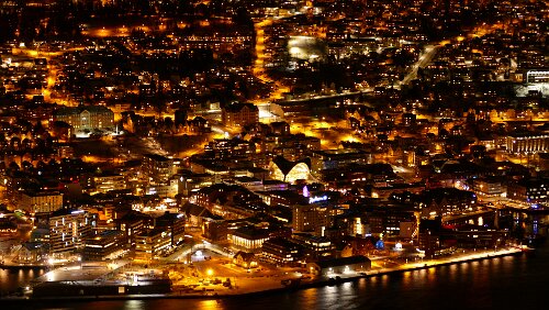 Longyearbyen – Tromsø Blick auf Tromsø