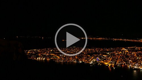 Longyearbyen – Tromsø Blick auf Tromsø vom Storsteinen