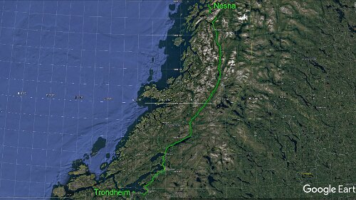 Nesna – Trondheim Mi 08.02.2017 Nesna – Levang – Trondheim