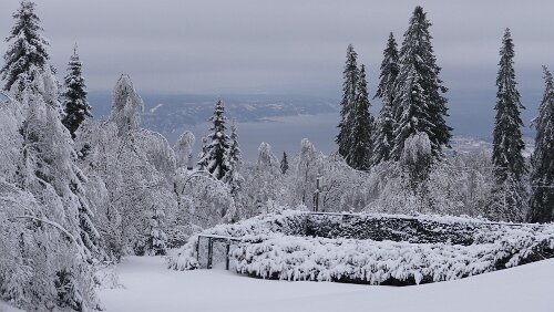Oslo – Göteborg Blick vom Hotel Voksenåsen auf Oslo