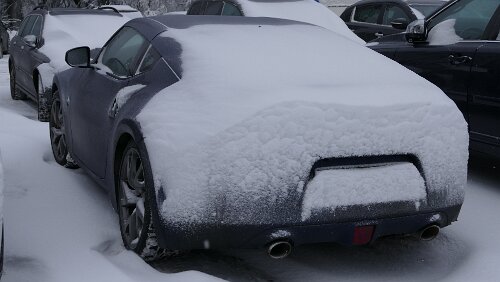 Oslo – Göteborg Frischer Schnee über Nacht