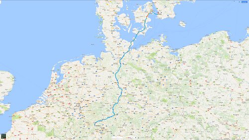 01 - 28.01.2017 Sa 28.01.2017 Hahnstätten – Puttgarden – [DANMARK] – Rødby – Öresundbrücke – [SVERIGE] – Malmö, 'First Hotel Jörgen Kock', 9 Std. 14 Min. / 867 km