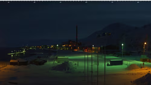 Svalbard WebCams 360° - Norge - Svalbard - Port of Longyear