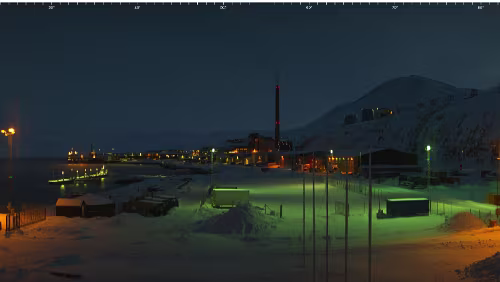 Svalbard WebCams 360° - Norge - Svalbard - Port of Longyear