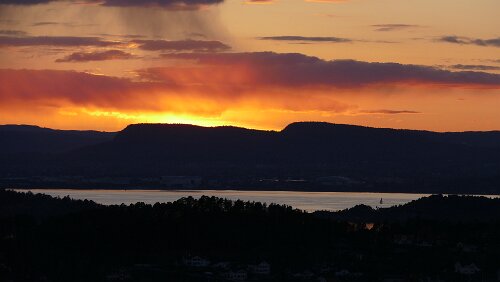 Malmö – Oslo Ein phantastischer Blick vom Signo Conrad Svendsen senter auf den Oslo fjord