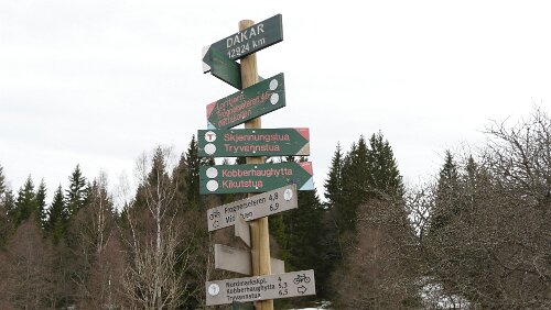 Oslo Ich wollte ja unbedingt die Tour nach Dakar laufen, aber die Mitwanderer streikten und es ging nur nach Frognerseteren. 😎