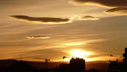 Oslo Die Sonne versinkt