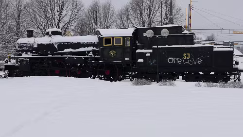 Kristinehamn – Östersund Die alte Lok